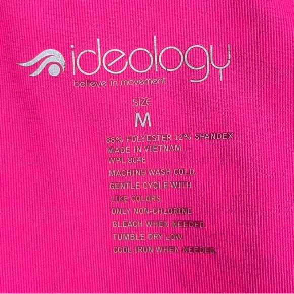 Ideology Floral Damask Print Quarter Zip Athletic Top Purple Pink Medium - Picture 12 of 14